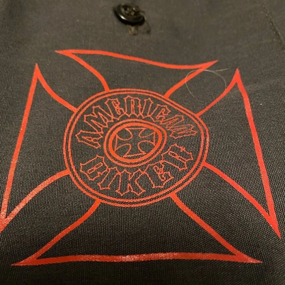 Vintage Triumph utility button down sz xl - Picture 3 of 5